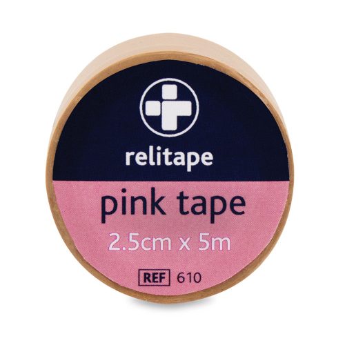 Relitape Washproof Tape - Pink 2.5cm x 5m